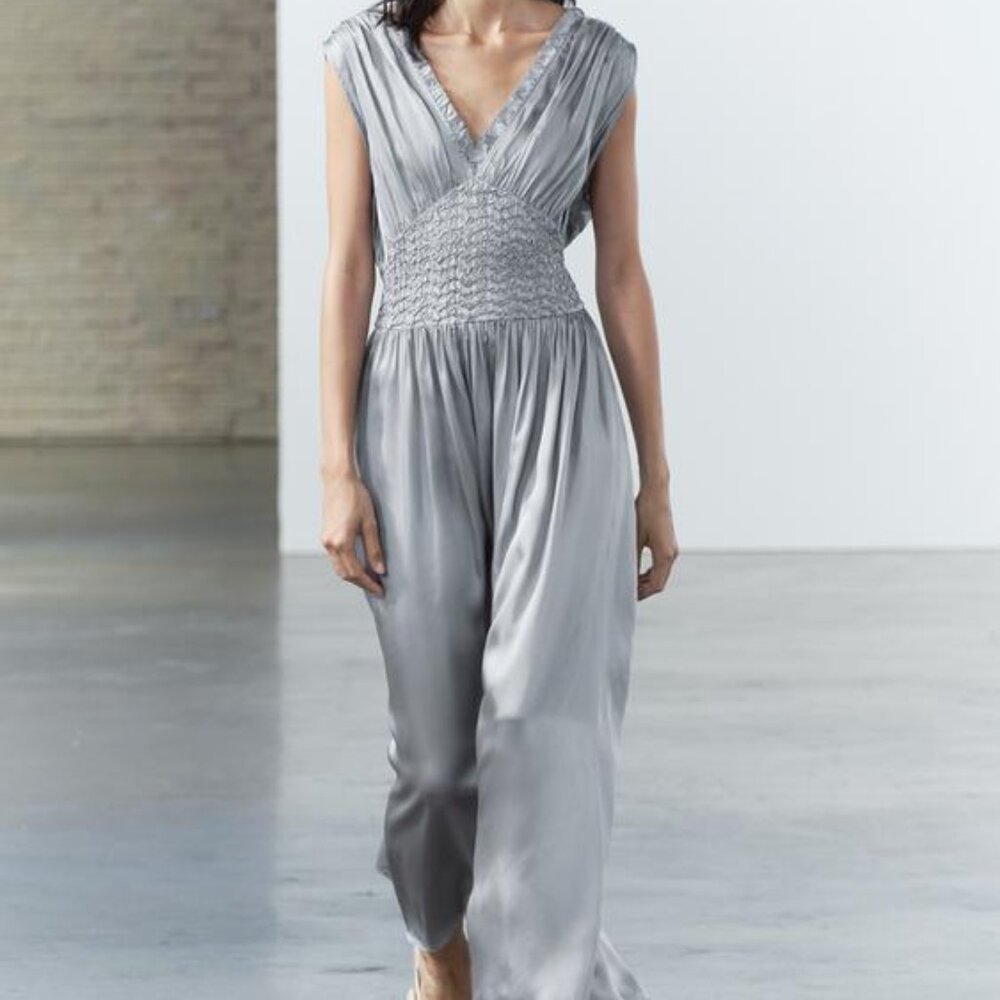 Zara Silver Midi Dress - Picture 11 of 15